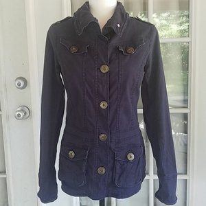 BB Dakota Blue Utility Button Up Jacket Size S